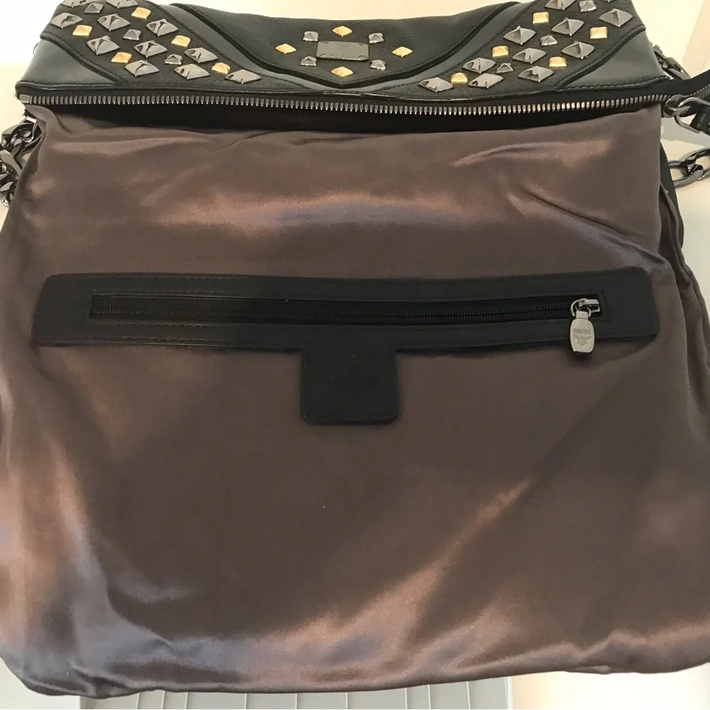 MCM Visetos Satchel Studded.